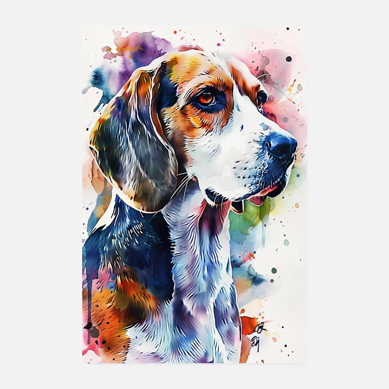 Beagle Poster 20x30 cm