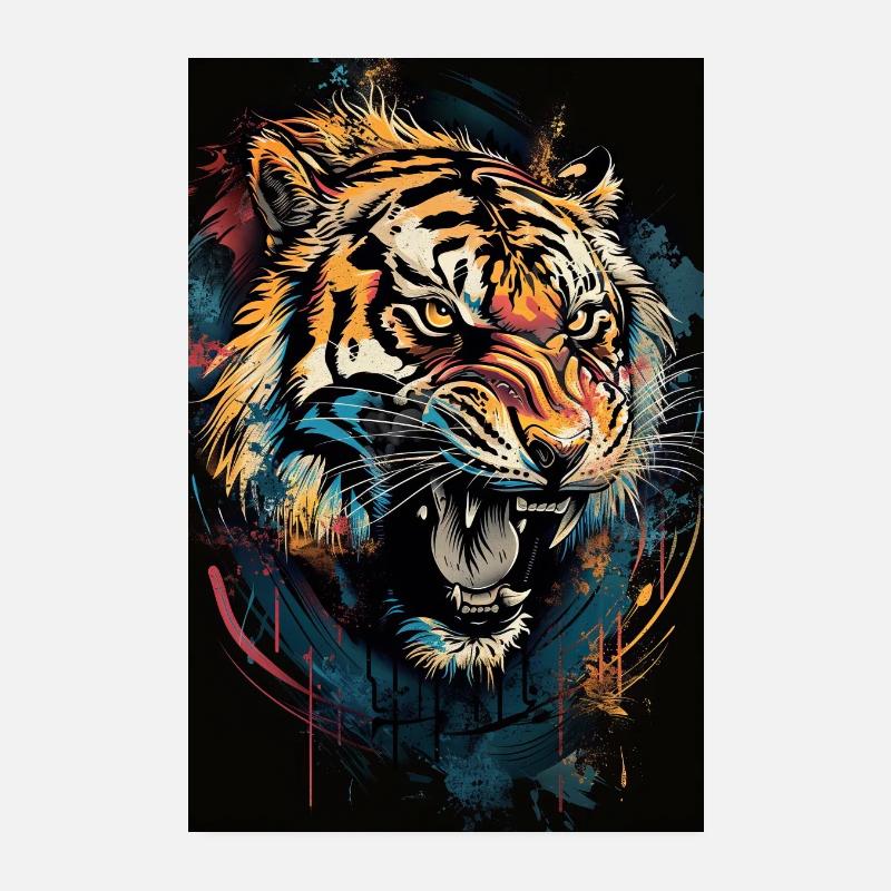 Tiger Poster 20x30 cm