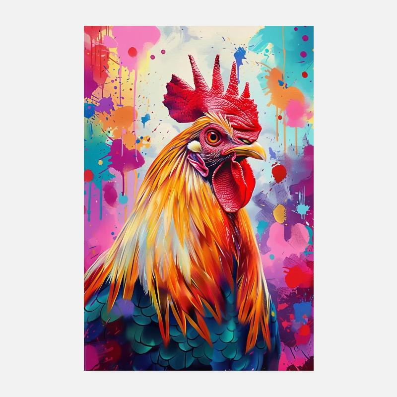 Poulet Poster 20 x 30 cm