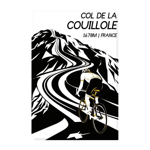 Bestigning av Col de la Couillole - Poster 20x30 cm