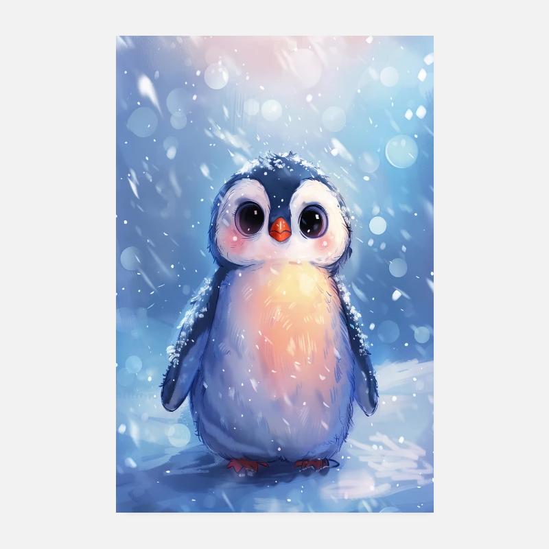 Pinguin Poster 20x30 cm