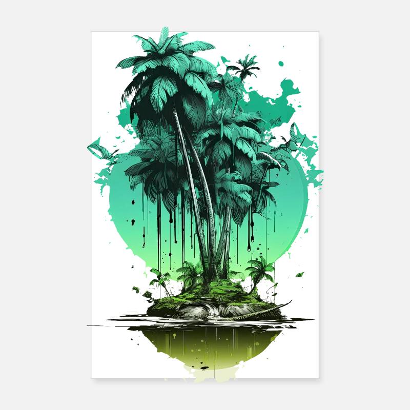 Vacances début de l’été fin été vacances d’été vacances mer Poster 20 x 30 cm