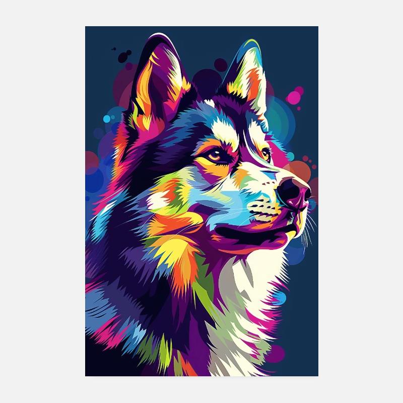 Heiser - Poster 20x30 cm - Weiß