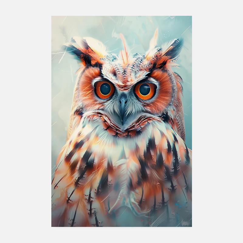 Owl Poster 8" x 12" (20x30 cm)