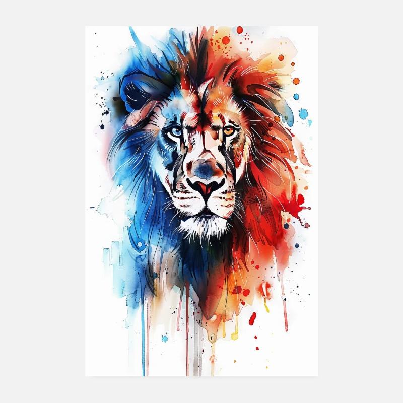 Löwe Poster 20x30 cm