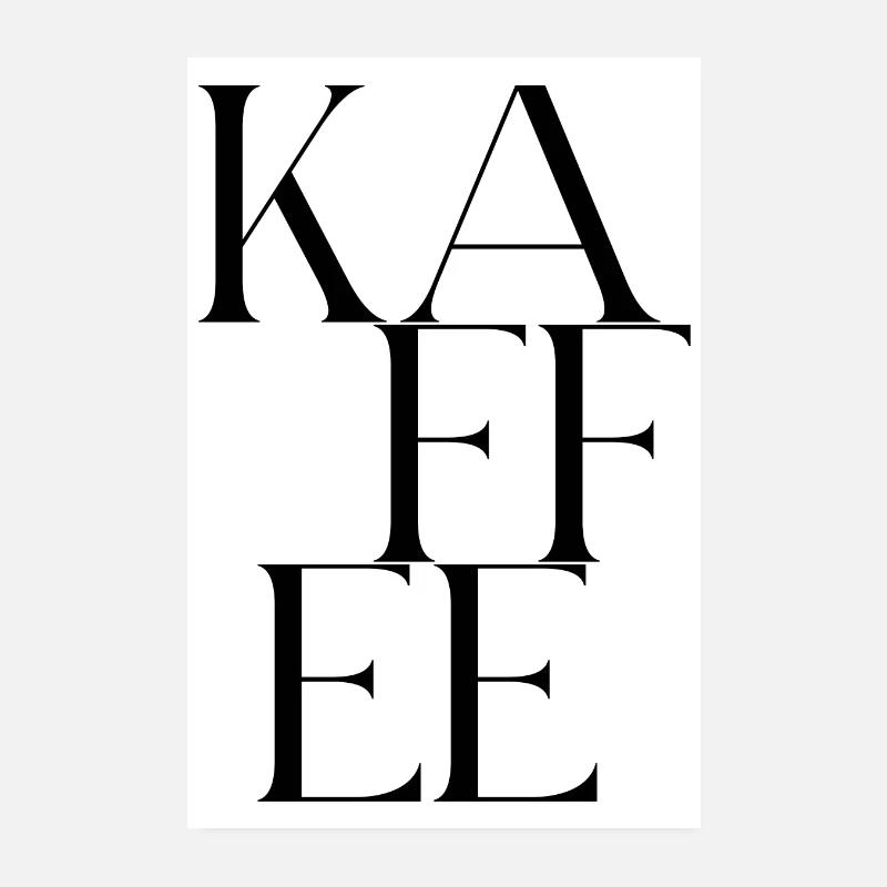 Kaffee - Poster 20x30 cm - Weiß