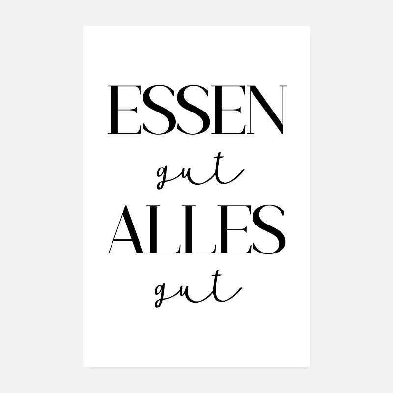 Essen gut Poster 20x30 cm