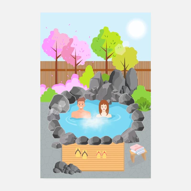 Quelle - Poster 20x30 cm - Weiß