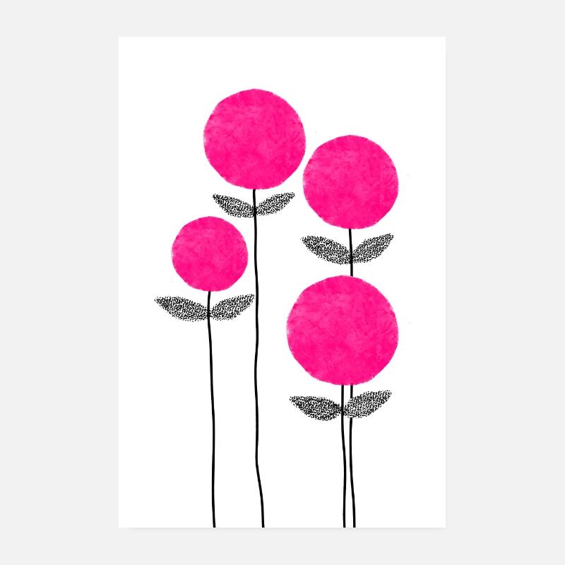 Fleur rose Poster 20 x 30 cm