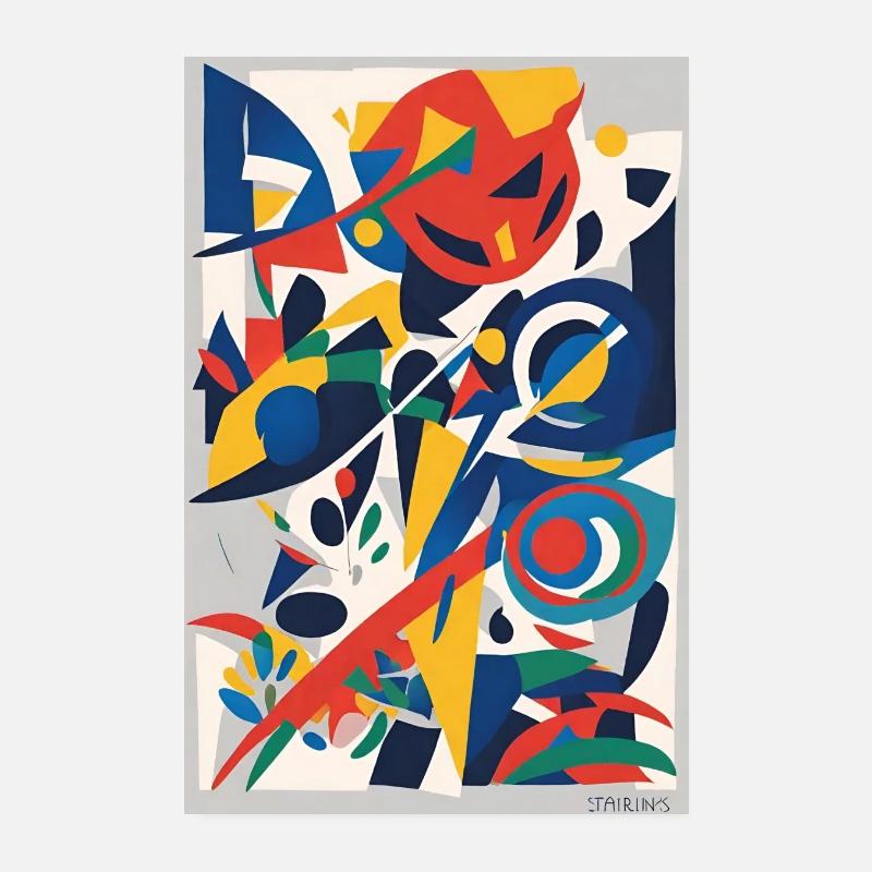 "Abstract Staircase Euphoria Poster" Poster 8" x 12" (20x30 cm)