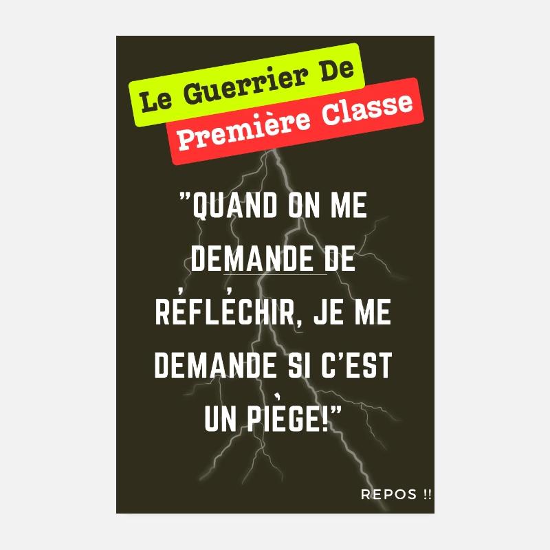 « Affiche Première Classe Warrior » Poster 20 x 30 cm