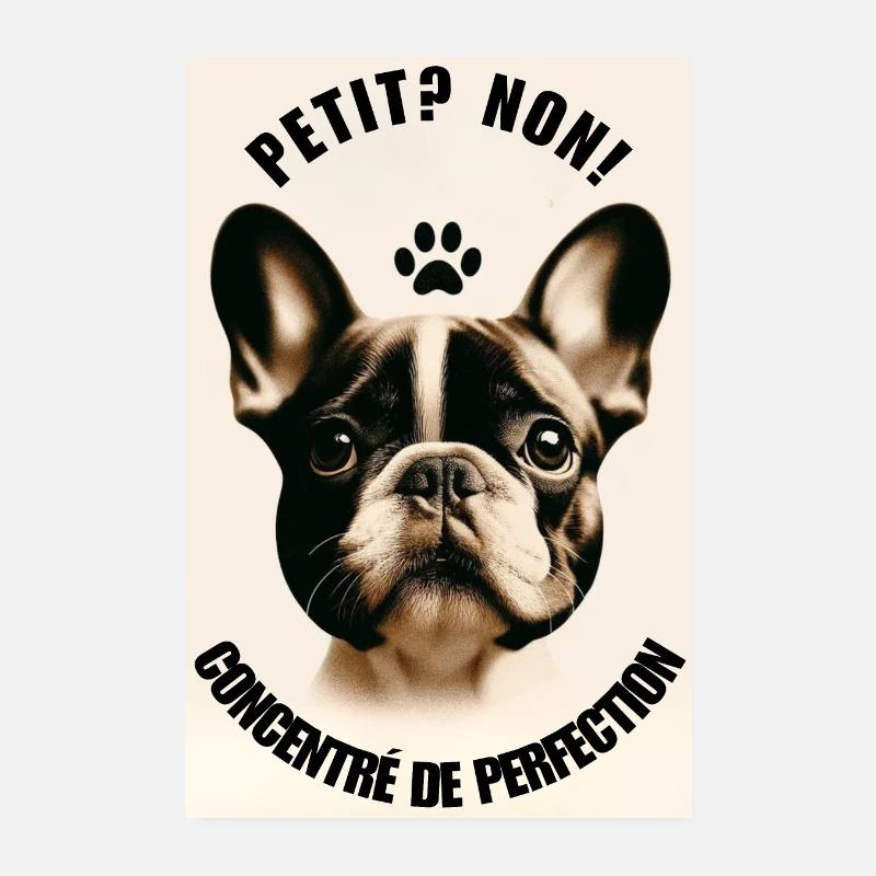 « Petit ? Non ! Affiche Perfection » Poster 20 x 30 cm
