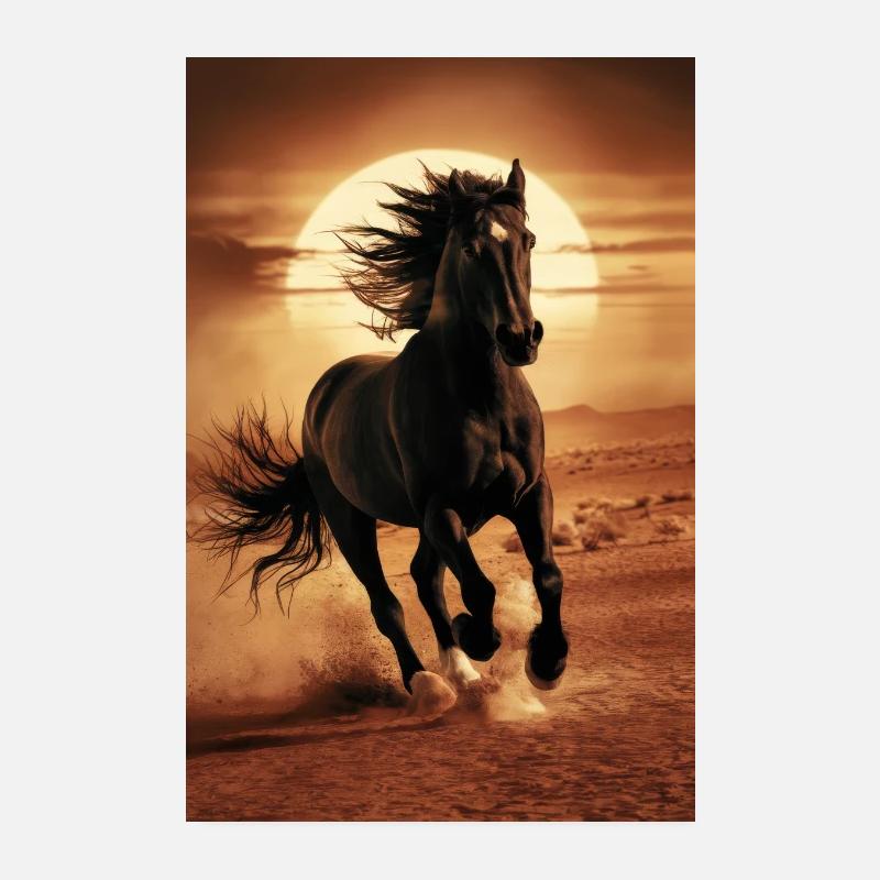 Équitation Équitation Équitation Saut d’obstacles Poster 20 x 30 cm