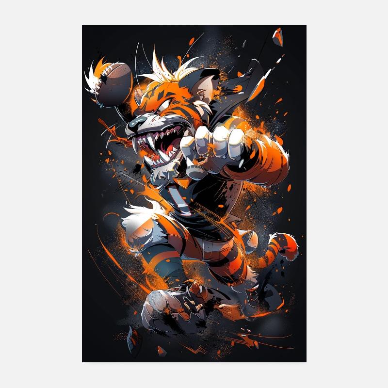 Tigre en Furie Poster 20 x 30 cm
