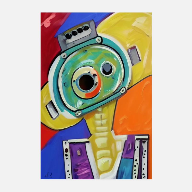 Roboter I - Kunstdruck auf Poster Poster 20x30 cm