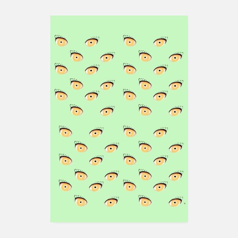 Una moltitudine oculare - Poster 20x30 cm - bianco