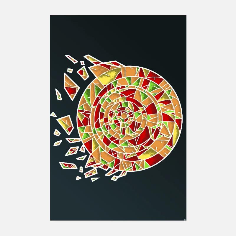 Spirale mexicaine déstructurée Poster 20 x 30 cm