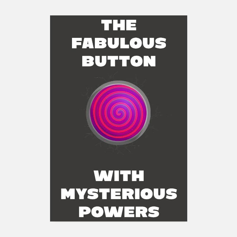 A fabulous button Poster 8" x 12" (20x30 cm)