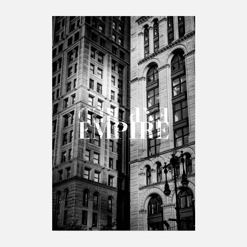 ImressiveFacades_expiredempire - Poster 20 x 30 cm - blanc