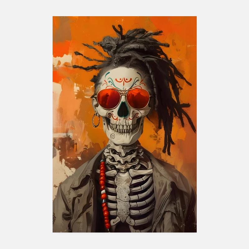 Jack Skull Halloween Content Creator Poster 8" x 12" (20x30 cm)
