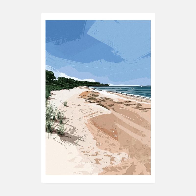 Ostsee Strand Poster 20x30 cm