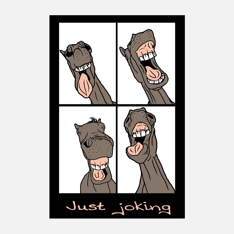 "Just joking" Poster 8" x 12" (20x30 cm)