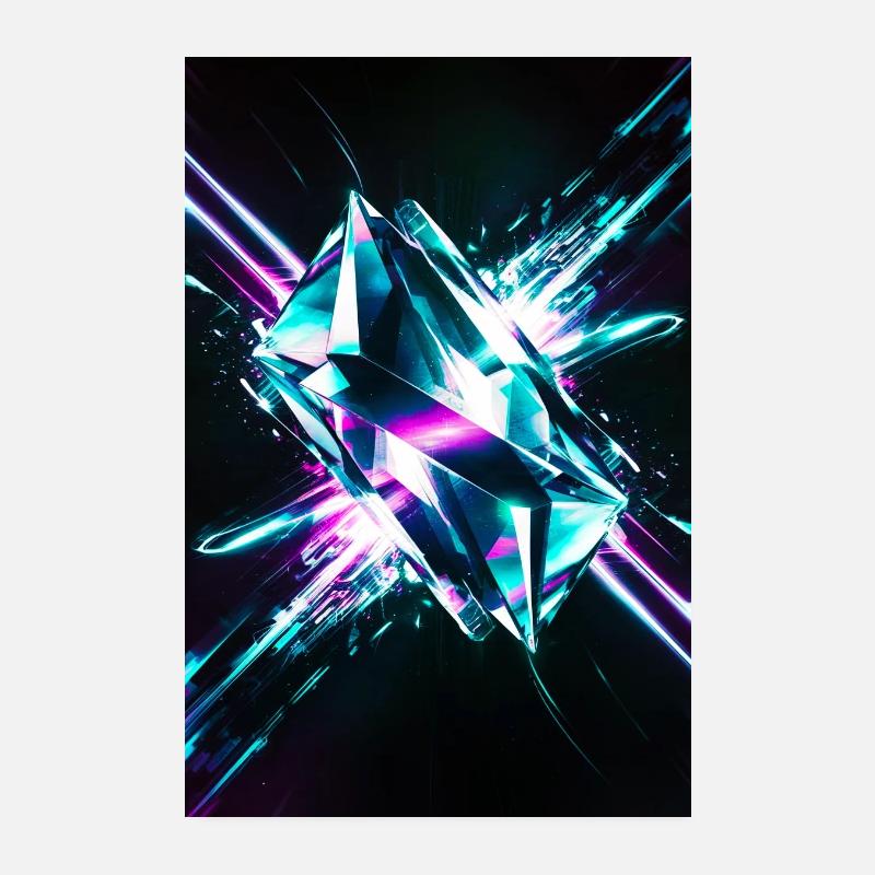 Abstract Diamond Poster 8" x 12" (20x30 cm)