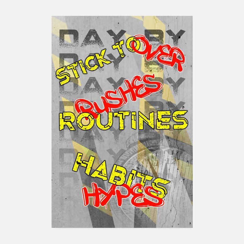 Get Better - #01 - Routines Poster Poster 8" x 12" (20x30 cm)