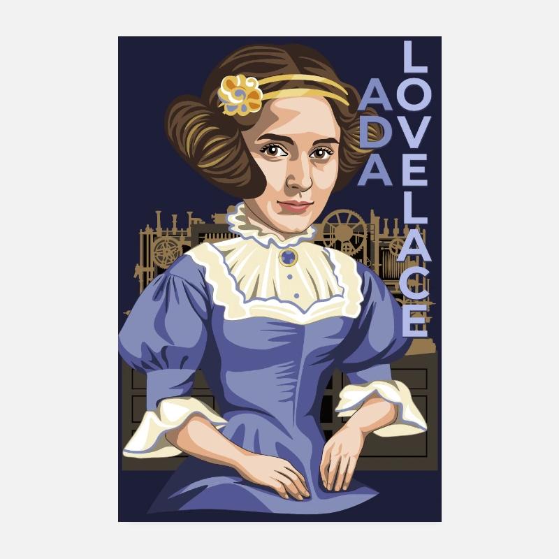 Ada Lovelace Poster 8" x 12" (20x30 cm)