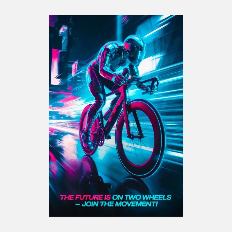 Die Zukunft auf zwei Rädern Poster 20x30 cm