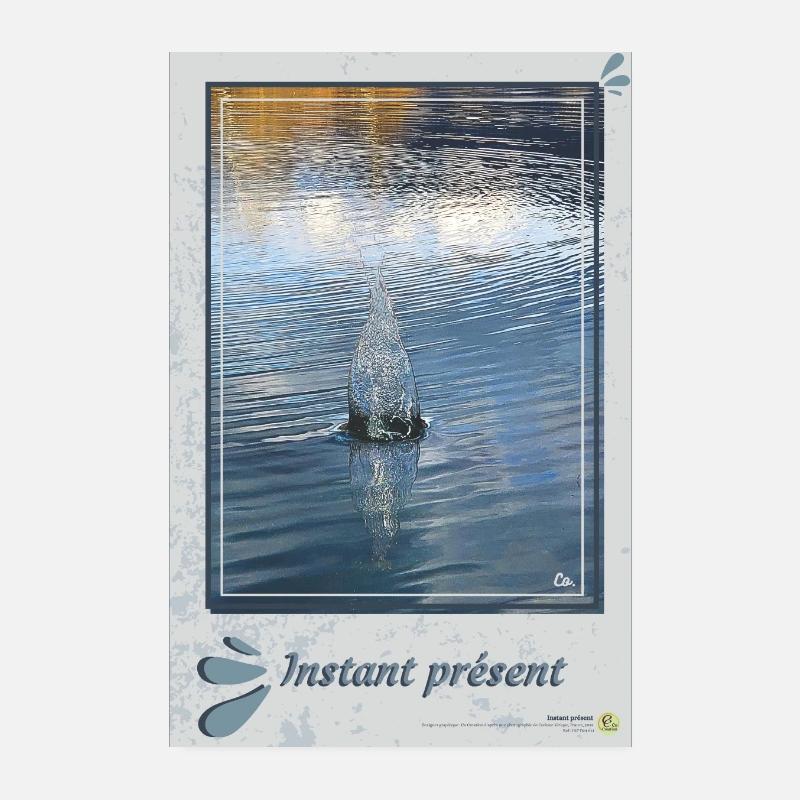Present moment, portrait format Poster 8" x 12" (20x30 cm)