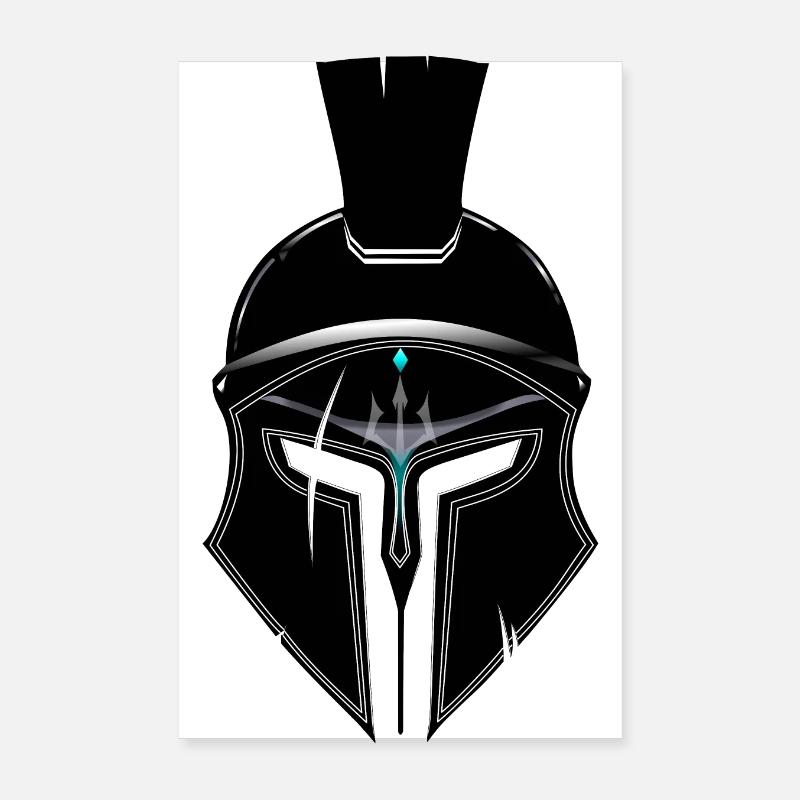 Casque spartan helmet Poster 20 x 30 cm