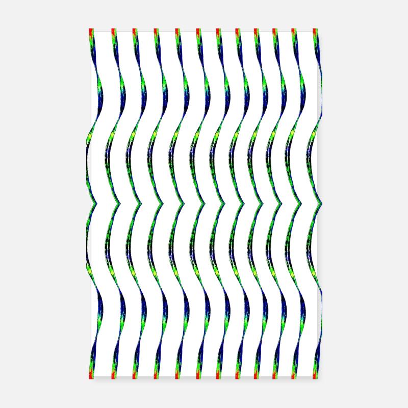 Zickzack Poster 20x30 cm