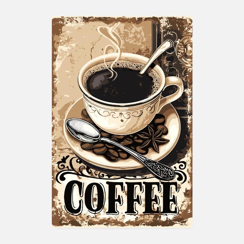 Coffee the Original Poster 8" x 12" (20x30 cm)