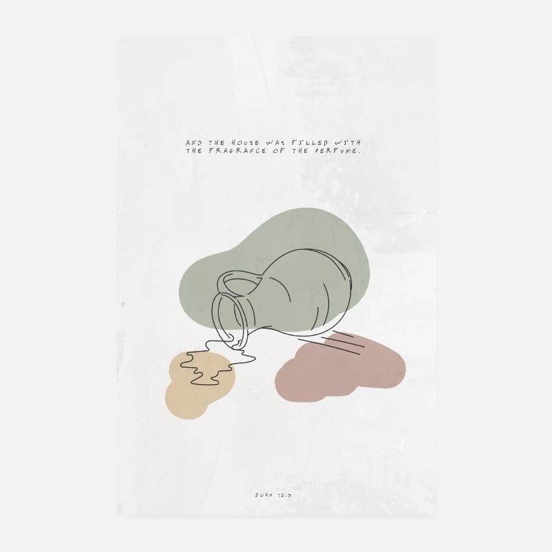 Rempli de parfum - Jean 12:3 Affiche Poster 20 x 30 cm