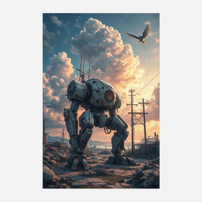 Unbekannter Seninel - Poster 20x30 cm - Weiß