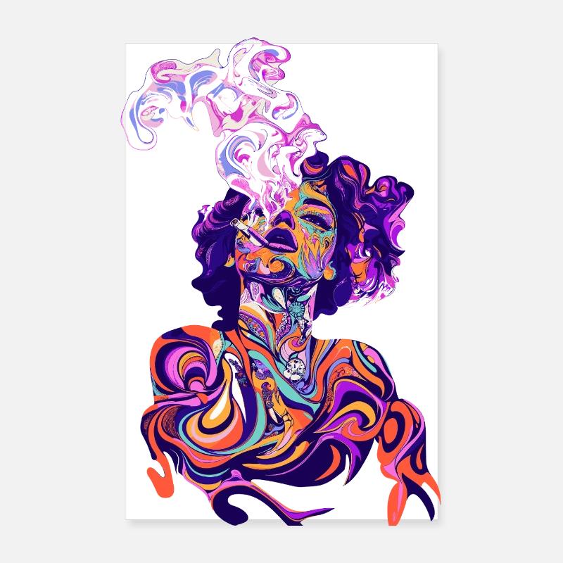 psychedelisch magic art Poster 20x30 cm