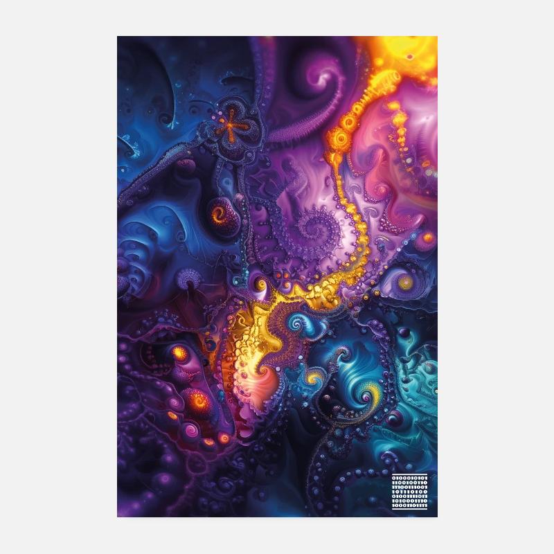 :: Psychedelic Vision 1 Poster 8" x 12" (20x30 cm)