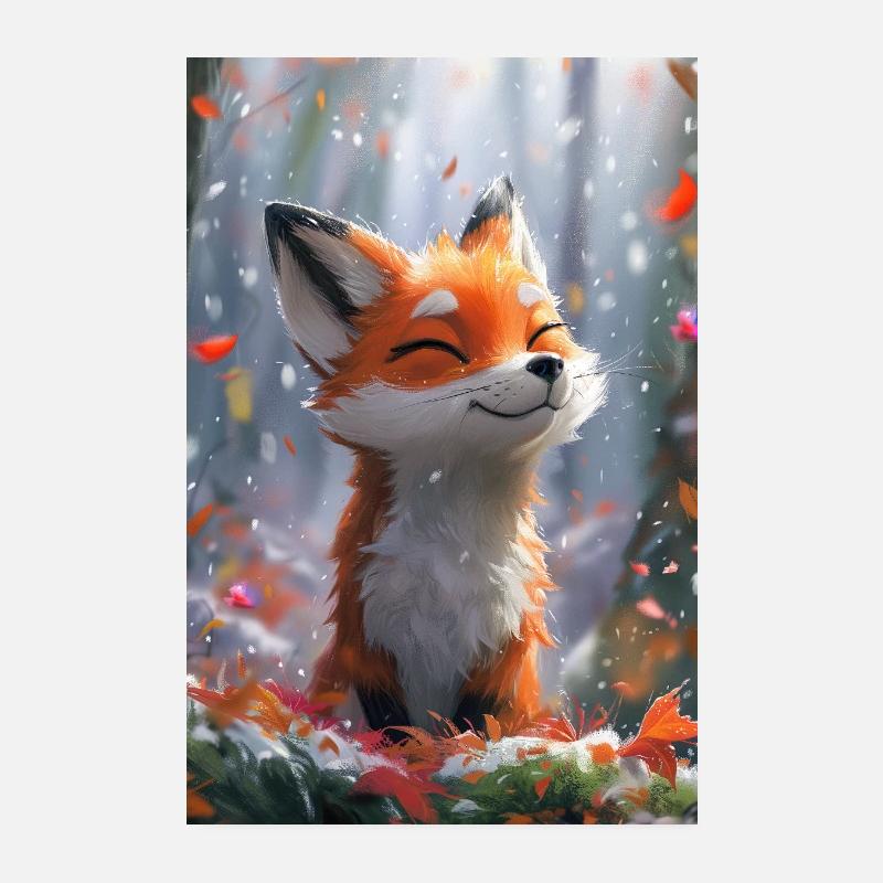 Fuchs Illustration Poster Poster 20x30 cm