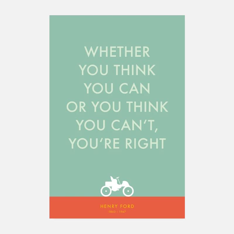 Citation de Henry F. Poster 20 x 30 cm