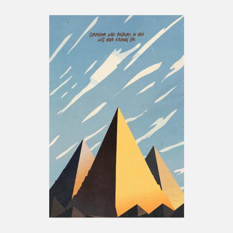 Eternal Life Through Christ Poster 8" x 12" (20x30 cm)