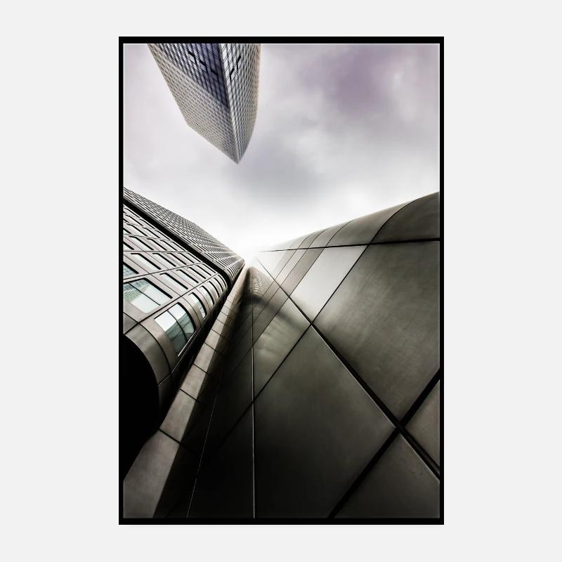 Stahlfassade Blick Von Unten Poster 20x30 cm