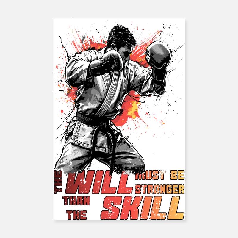 Gant de boxe boxe Poster 20 x 30 cm