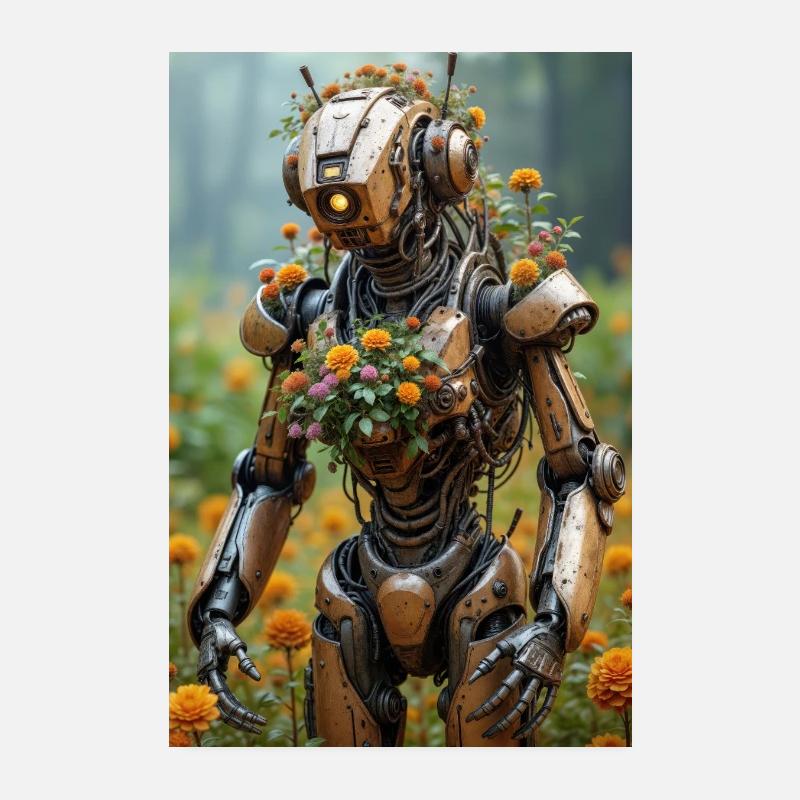 Robot abandonné. Poster 20 x 30 cm