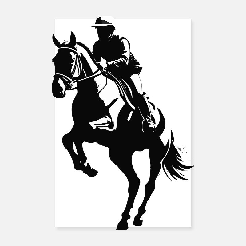 Équitation - Equine Desig Poster 20 x 30 cm