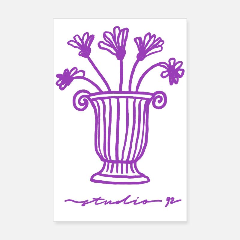Retro Blumen-Vase – Studio 92 Artprint Poster 20x30 cm