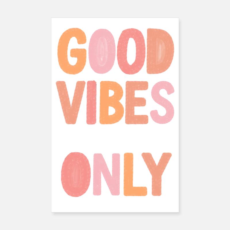 Pastel Statement Art Poster 8" x 12" (20x30 cm)