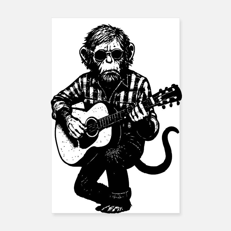 The Monkey Dace Band Guitar Poster 8" x 12" (20x30 cm)