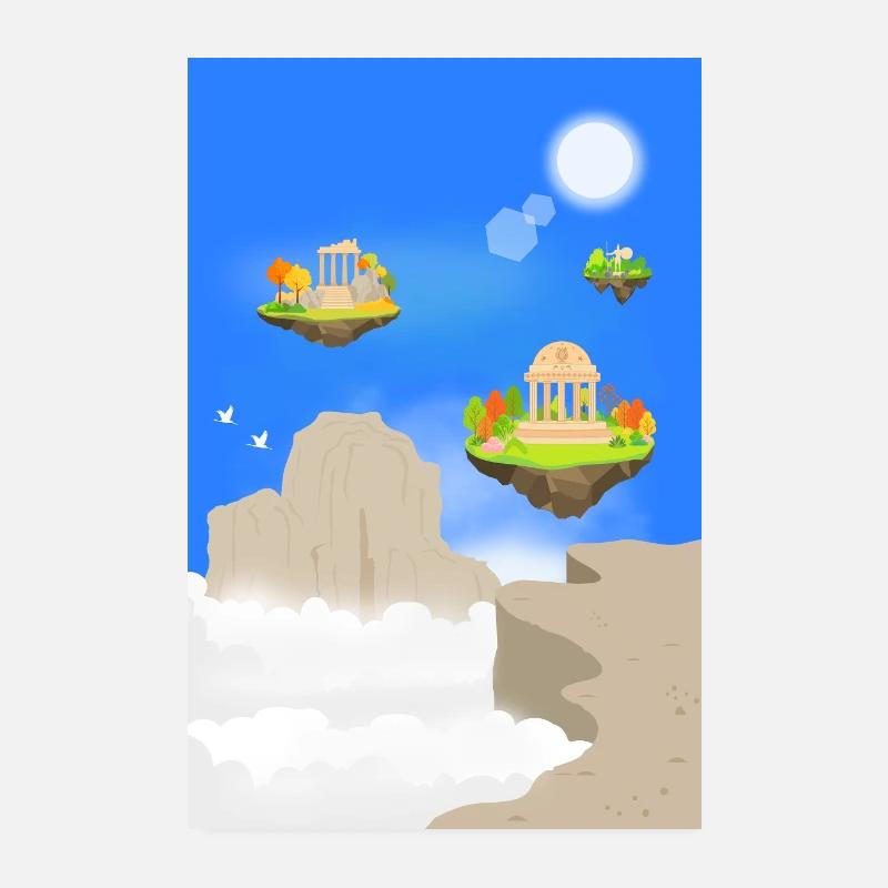 Das Himmelreich - Poster 20x30 cm - Weiß