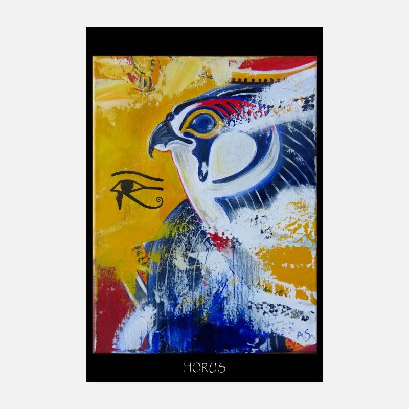 AFFICHE Horus - Poster 20 x 30 cm - blanc